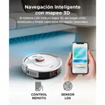 Aspiradora Robot Trapeadora Negra Gadnic V51 Mapeo Inteligente Autonomía Extendida