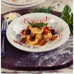 Set De Platos Para Pastas 4 Hondos Y  1 Bowl Oxford Ceramica