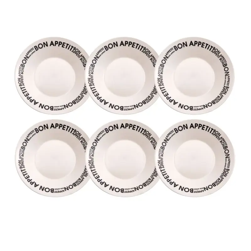Set X6 Platos Hondos 22cm Bon Appetit Oxford