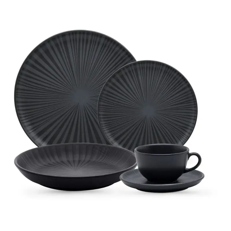 Set X 6 Platos Hondos 20.5 Cm Onix Oxford