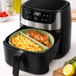 Molde Silicona Doble Air Fryer Horno Rosa