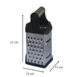 Rallador 6 Caras Acero Inoxidable base silicona 20.5cm c/asa