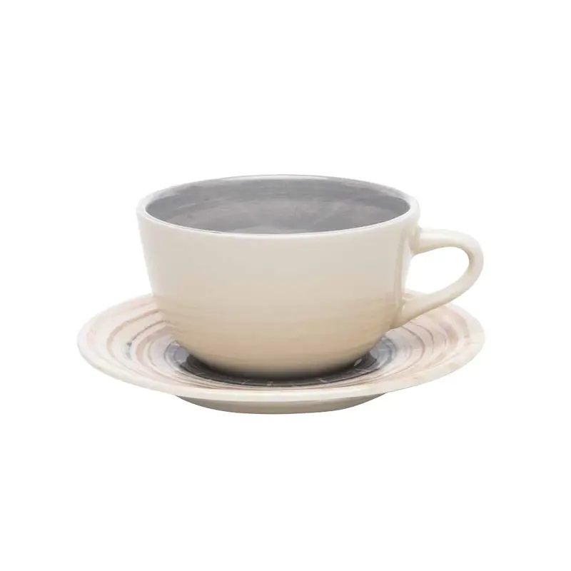 SET X 6 TAZAS DE TE 200CC CON PLATO UNNI PUZZLING OXFORD