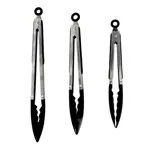 Set x3 pinzas multiuso utensilios cocina horno acero c/nylon