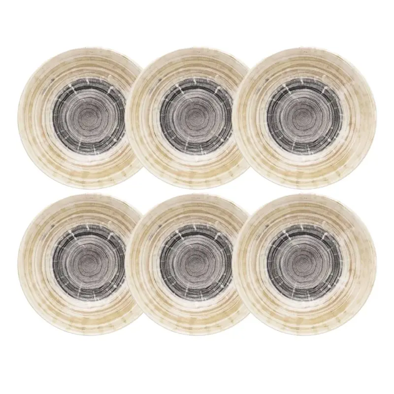 SET X 6 PLATOS HONDOS 20 CM OXFORD UNNI PUZZLING