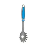 Cuchara Spaguetti Nylon Gris Mango Azul Antiadherente Utensilio Cocina