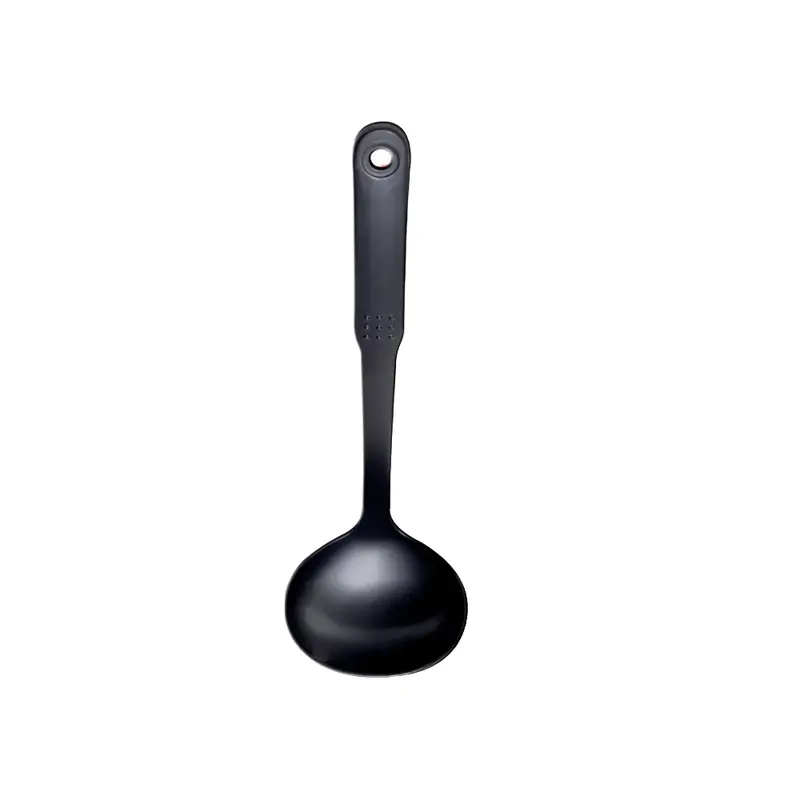Cucharon Sopero Negro Apto Antiadherente Utesilio Cocina