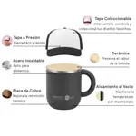 MUG ASOBU HAPPY HAT TRUCKER CAP 360ML - BLACK