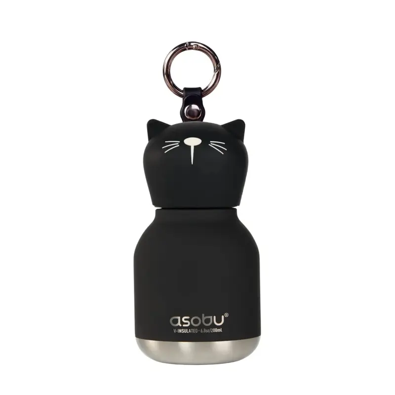 Botella Asobu Mini Bestie 200Ml Black Cat