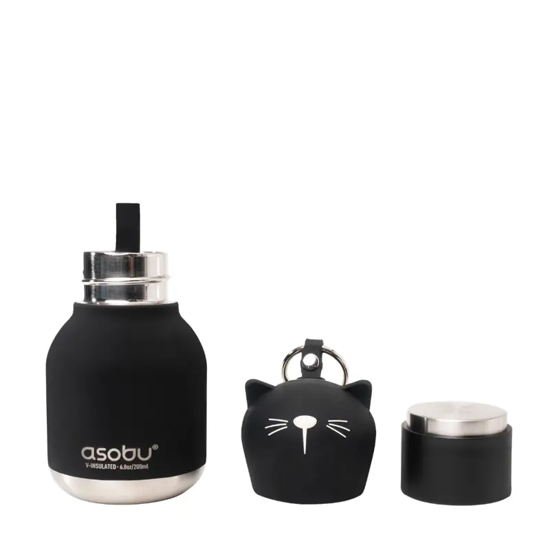 Botella Asobu Mini Bestie 200Ml Black Cat