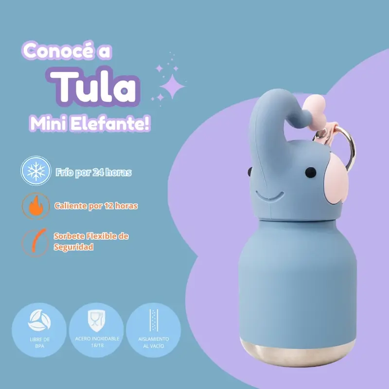 Botella Asobu Mini Bestie 200Ml Elephant
