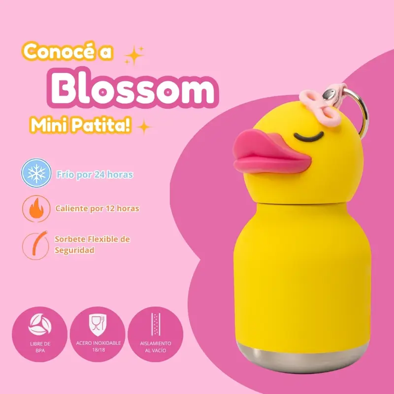 Botella Asobu Mini Bestie 200Ml Ducky