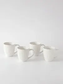 Mug 4 Piezas 343 Ml Cerámica Roma B...