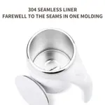 TAZA TÉRMICO BATIDOR AUTOMÁTICO MULTIUSO USB/PILA