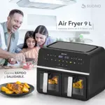 Freidora airfryer digital doble ventana 9 lt Suono