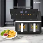 Freidora airfryer digital doble ventana 9 lt Suono