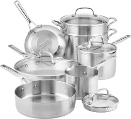 Juego De Cocina 11 Pz De Acero Inox...