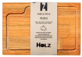 Plato De Madera Eucalipto  30X20 1 ...