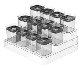Especiero 12 Condimenteros Plásticos  Cob1300 Transp...