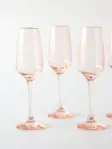 Set De 6 Copas De Champagne 195ml Rosa Miuri