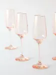 Set De 6 Copas De Champagne 195ml Rosa Miuri