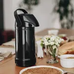 Termo Bomba Glt 1 L Negro Invicta Con Ampolla De Vidrio