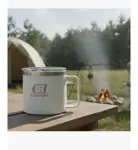 Taza Termica Con Tapa 420 Ml Blanco Lusqtoff Ttl420-8b Blanco