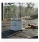 Taza Termica Con Tapa 420 Ml Blanco Lusqtoff Ttl420-8b Blanco