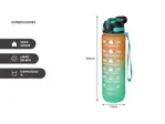 Botella Deportiva Motivacional Gadnic 1L con Pico Sorbete