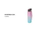 Botella Deportiva Motivacional Gadnic 1L con Pico Sorbete