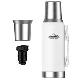 Termo Acero Inoxidable Blanco South...