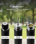 Termo Mate Southport by Gadnic Auto Mate 500ml Acero Inoxidable Doble Tapa