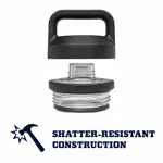 Botella YETI Rambler de acero inoxidable con aislamiento al vacío de 750 ml