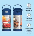 Botella de agua THERMOS FUNTAINER de acero inoxidable para automóviles y niños de 12 onzas