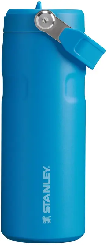 Botella de agua Stanley IceFlow Flip Straw 2.0, 500 ml, color azul