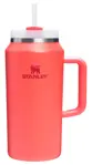 Vaso Stanley Quencher H2.0 con mango y pajita, 1,9 L, color coral