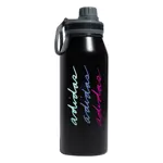 Botella de agua adidas Metal 1L sellada al vacío negro/Pulse Mint