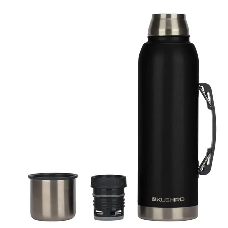 TERMO KUSHIRO ACERO 1000ML CON MANIJA