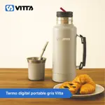 Termo Eléctrico Vitta 1 Litro 2 En 1 Mate Y Bombilla T-Mate
