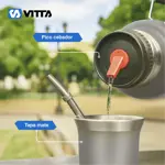 Termo Eléctrico Vitta 1 Litro 2 En 1 Mate Y Bombilla T-Mate
