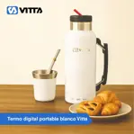 Termo Eléctrico Vitta 1 Litro 2 En 1 Mate Y Bombilla T-Mate