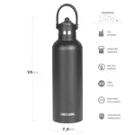 Botella Deportiva Waterdog HYDRO750DGF 750 ml Dark Graphite