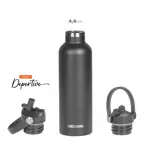 Botella Deportiva Waterdog HYDRO750DGF 750 ml Dark Graphite