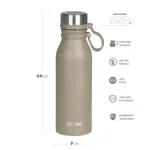 Botella Deportiva Waterdog BUHO600CM Inox 600ml Concrete