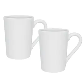 Set X2 Jarros Mug 230 Cc Blanco 
