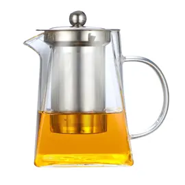 Tetera De Vidrio  Filtro De Acero Inoxidable