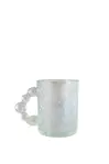 Set x6 Tazas Vidrio Mug Flower Tornasol 300ml