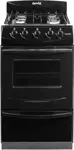 Cocina Candor S2 Gas Natural -  51cm, 4 Hornallas, Horno y Parrilla, Negro