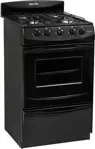Cocina Candor S2 Gas Natural -  51cm, 4 Hornallas, Horno y Parrilla, Negro
