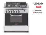 Cocina Usman Compact C/plancha 80cm Vidrio Pta Vidrio